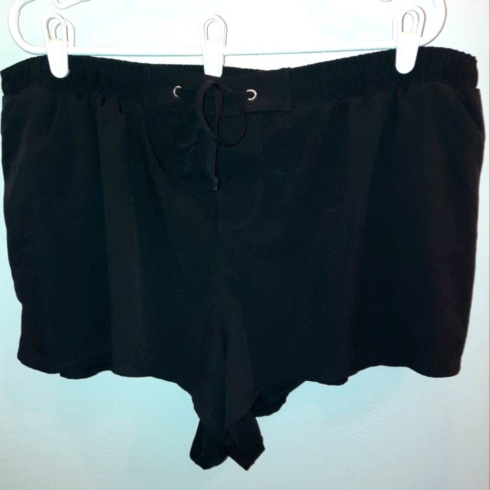 Bal Harbour women’s plus size swim shorts black size 2x excellent used condition